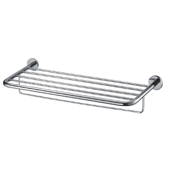 Bath Towel Rack W/Rail (600mm)