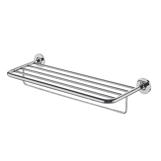 Bath Towel Rack W/Rail (600mm)