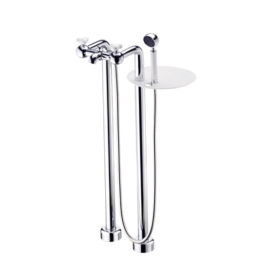 Floor-Mounted Bath Mixer W/Shelf