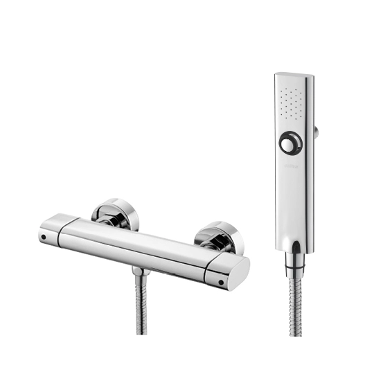 Shower Mixer W/ Hand Shower & Hose & Wall Bracket