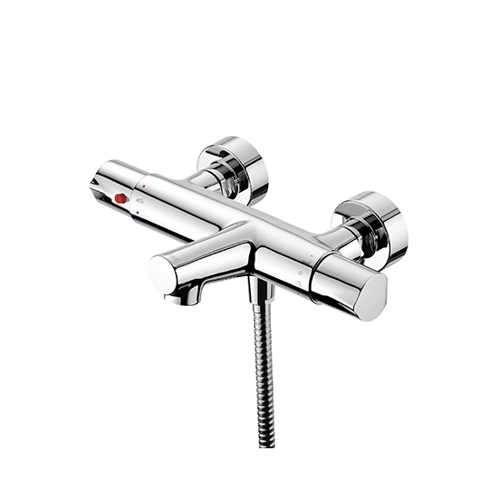 Thermostatic Bath/Shower Mixer W/Hose