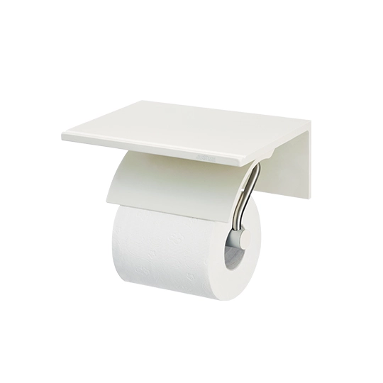 Single Toilet Tissue Holder W/Shelf (Aluminum W/Anodizing)