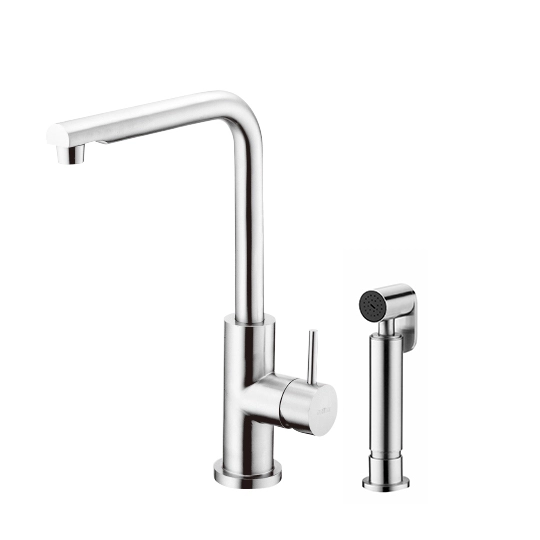 Kitchen Faucet W/Sprayer (Stainless Steel)