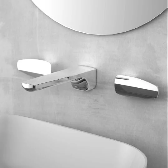 Pan 2 Two-Handle Wall-Mounted Basin Faucet